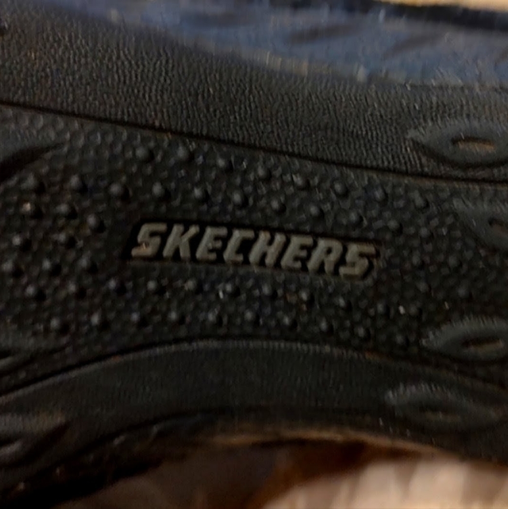 🐦‍⬛ Super Comfy Black Skechers Toggle Bungee Pull On Sneakers Shoes - 7.5M - Picture 10 of 12